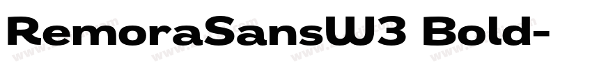 RemoraSansW3 Bold字体转换